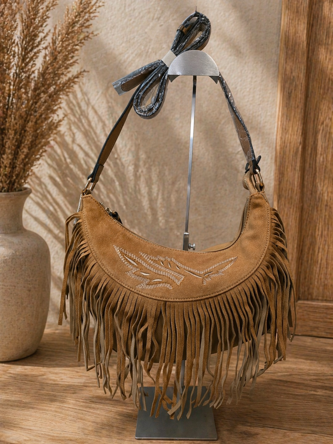 Casa Marbella Boho – Midnight Fringe Bag Black