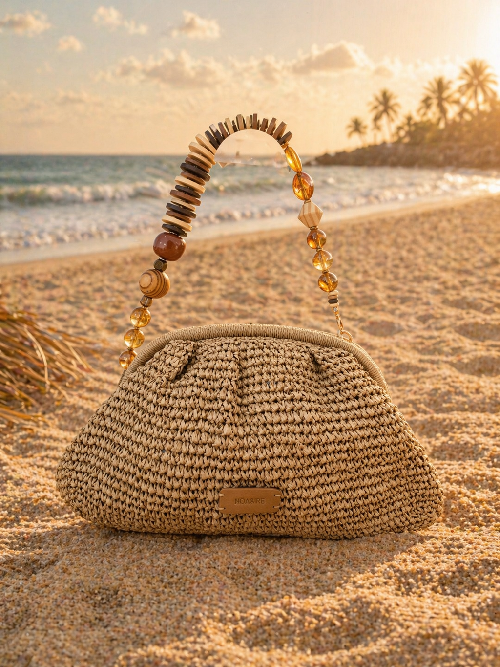 Casa Marbella Boho – Sunset Raffia Bag