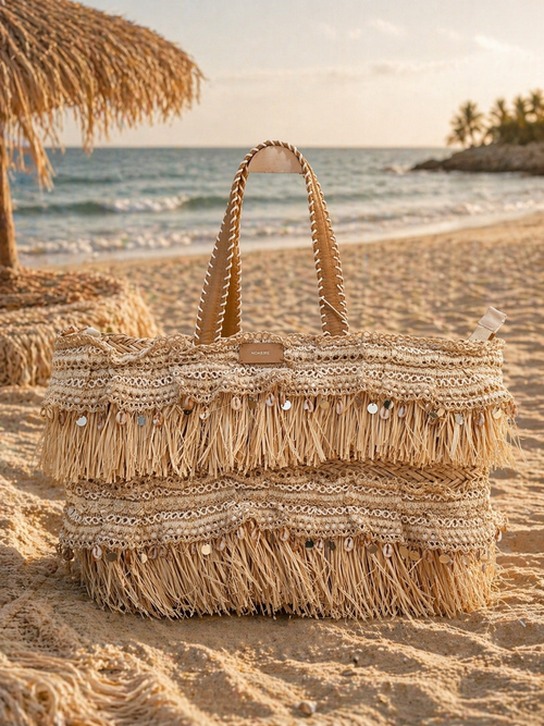 Casa Marbella Boho Beach Luxe Tassel Bag
