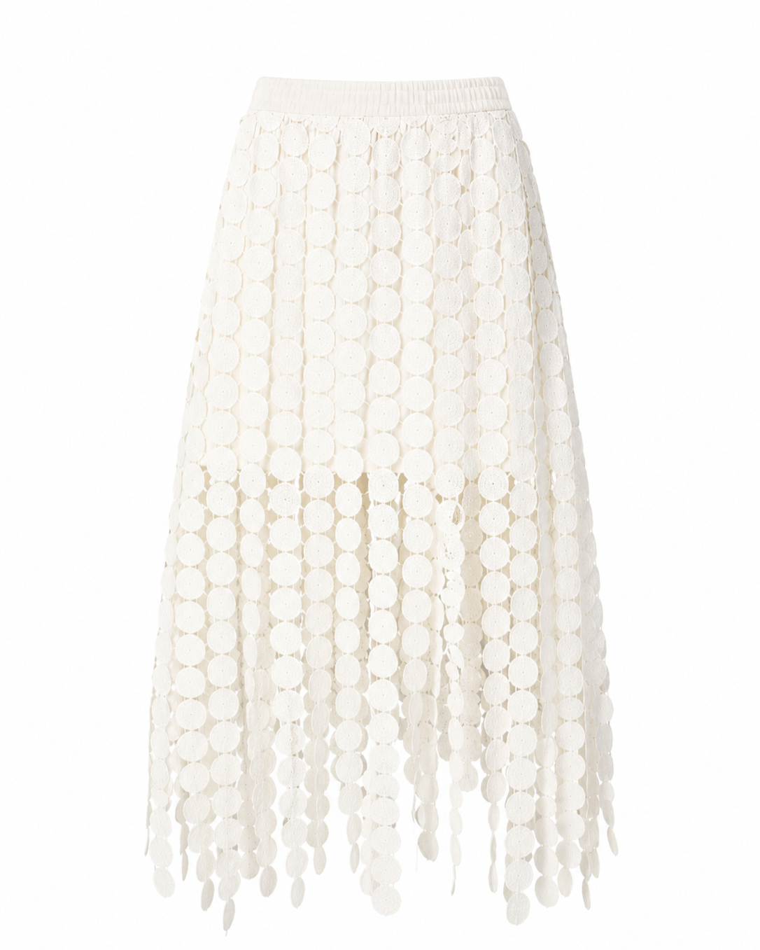 Casa Marbella Boho-  Circle Maxi Rok – Off White